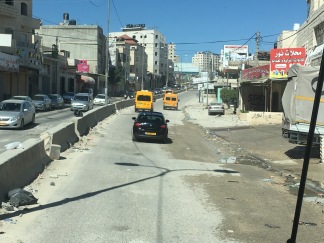The road through the West Bank.