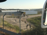 Palestinians crossing back into the West Bank from Israel - at the border where we entered back into Israel.